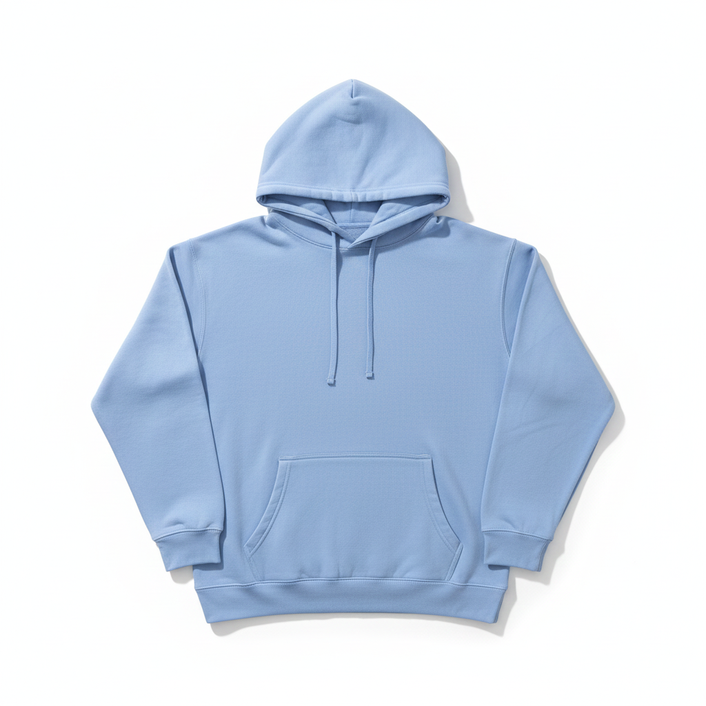 Stoic Grit Essential Plain Hoodie (Sky Blue)