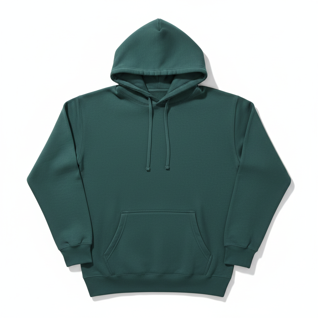Stoic Grit Essential Plain Hoodie (Forest Green)