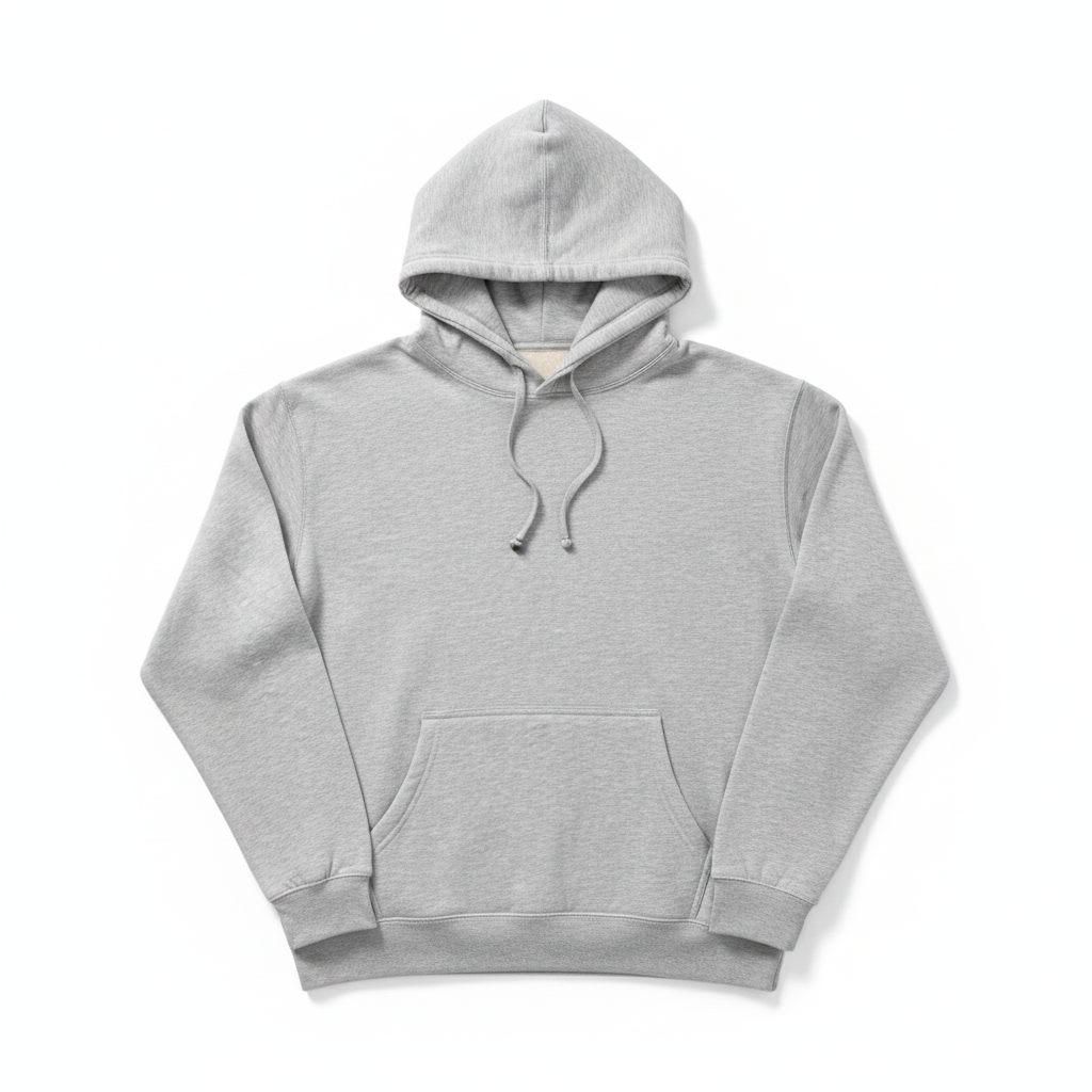 Stoic Grit Essential Plain Hoodie (Heather Grey)
