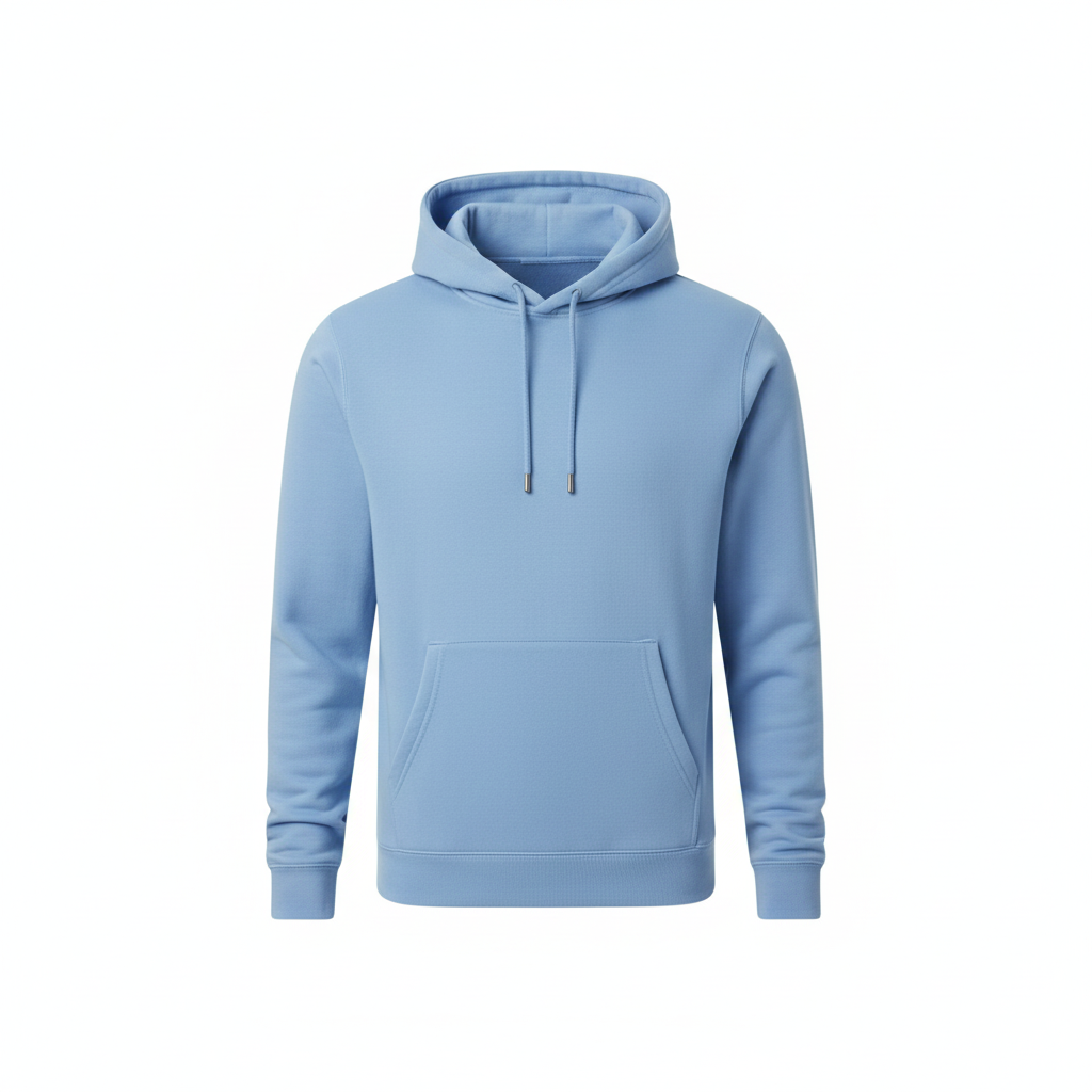 Stoic Grit Essential Plain Hoodie (Sky Blue)