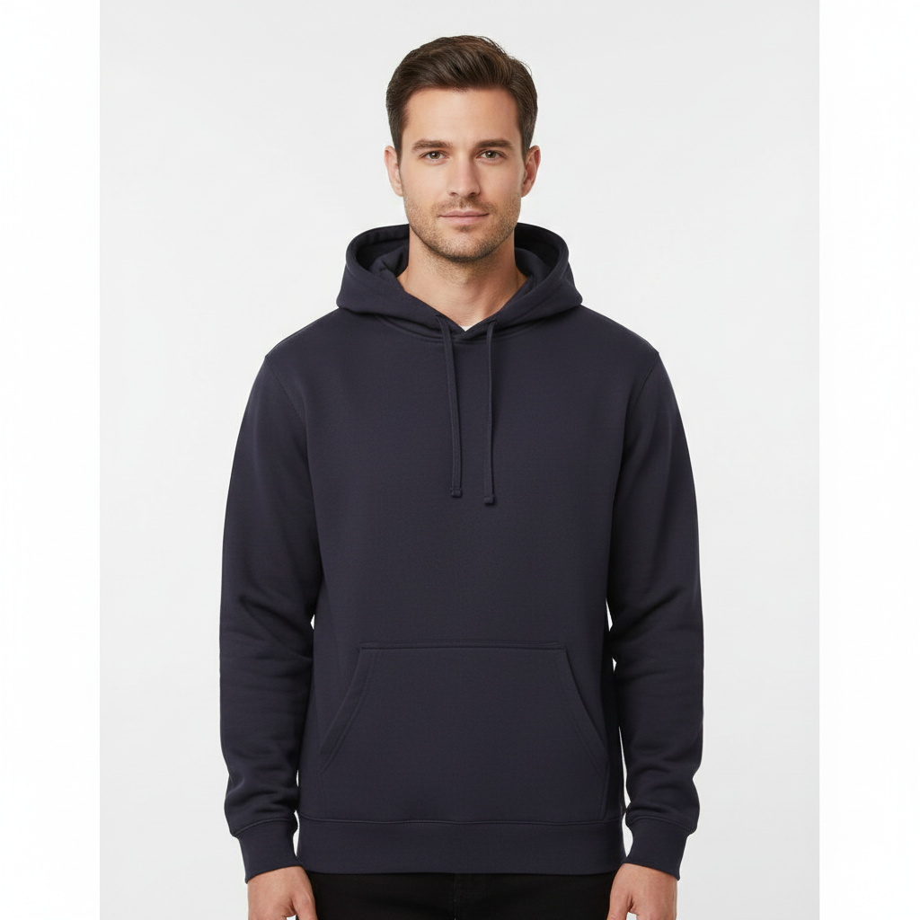 Stoic Grit Essential Plain Hoodie (Midnight Navy)