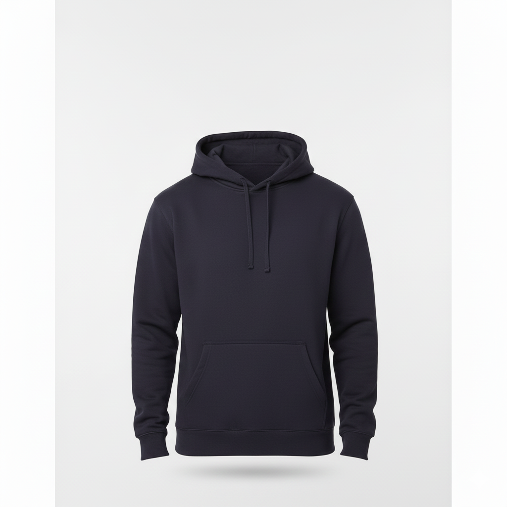 Stoic Grit Essential Plain Hoodie (Midnight Navy)