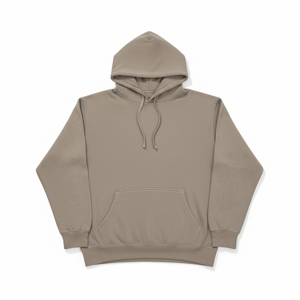 Stoic Grit Essential Plain Hoodie (Stone Beige)