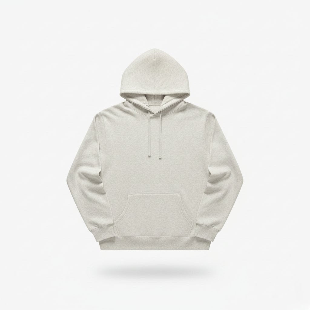 Stoic Grit Essential Plain Hoodie (Cream)