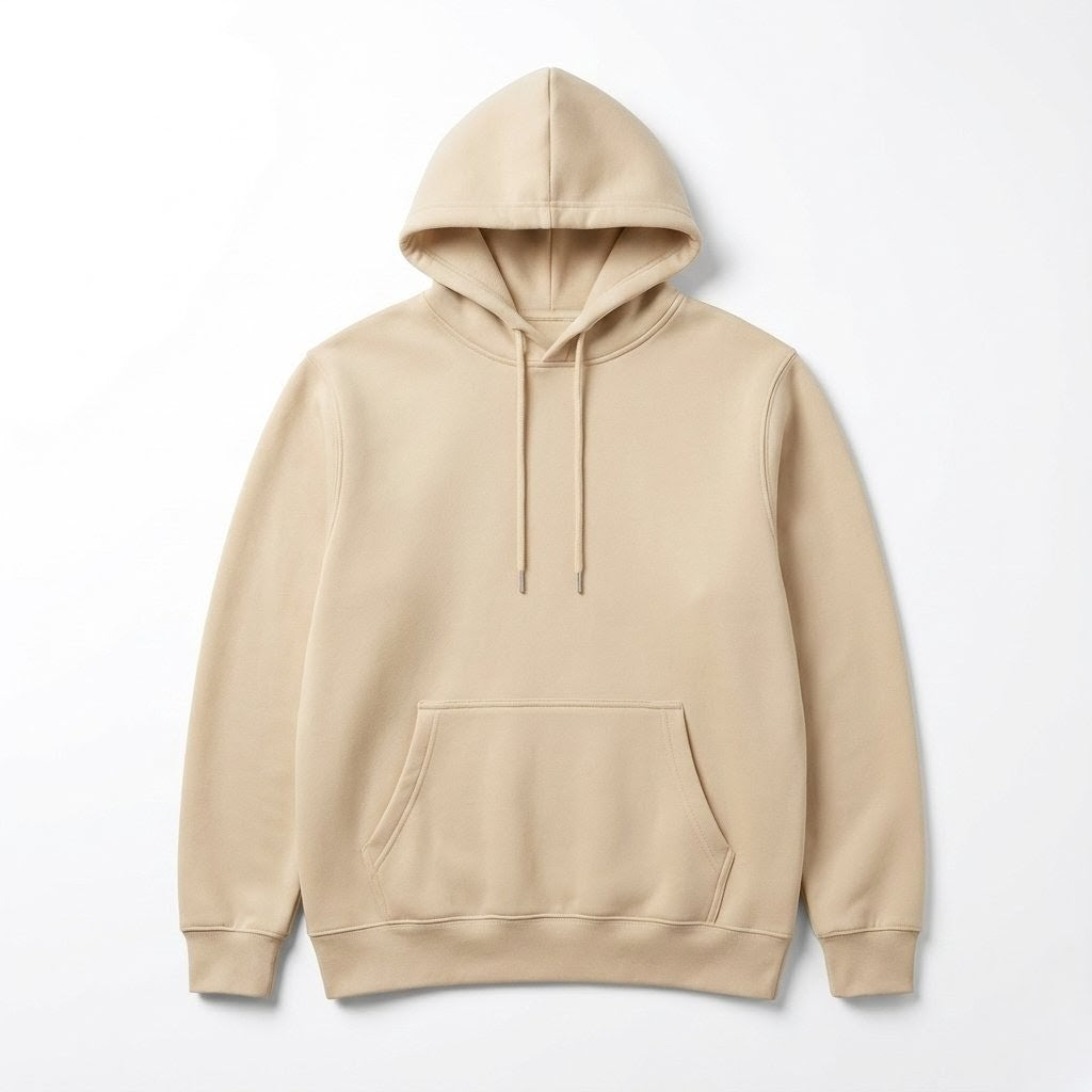 Stoic Grit Premium Interlock Hoodie (Stone Beige)
