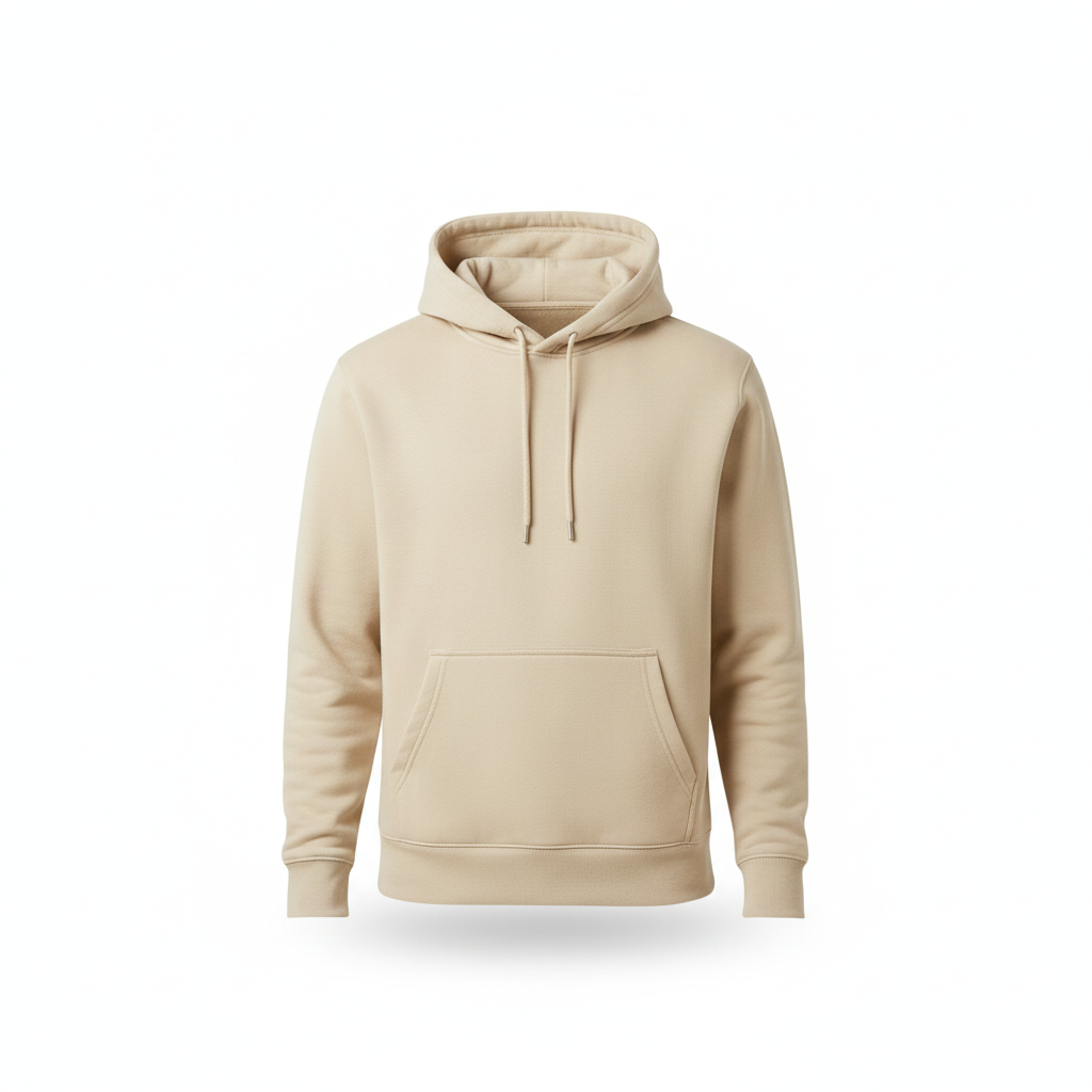 Stoic Grit Premium Interlock Hoodie (Stone Beige)