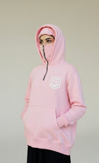 Haya (Modesty) Balaclava Hoodie (Baby Pink)