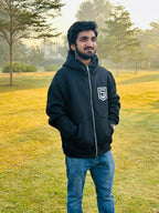 Discipline Over Motivation Balaclava Hoodie (Black)